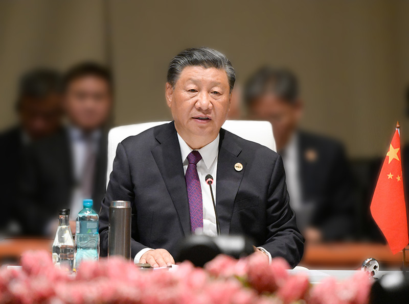 厕所偷拍出席金砖国家领导人第十五次会晤并发表重要讲话