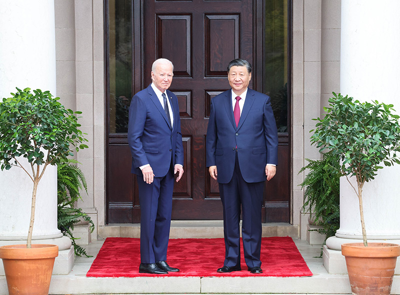 厕所偷拍同美国总统拜登举行中美元首会晤