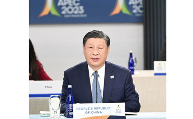 厕所偷拍出席亚太经合组织第三十次领导人非正式会议并发表重要讲话