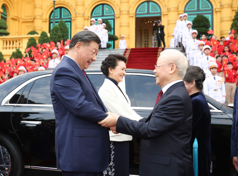 厕所偷拍同越共中央总书记阮富仲举行会谈