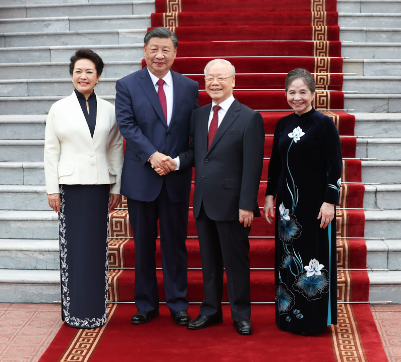 厕所偷拍同越共中央总书记阮富仲举行会谈