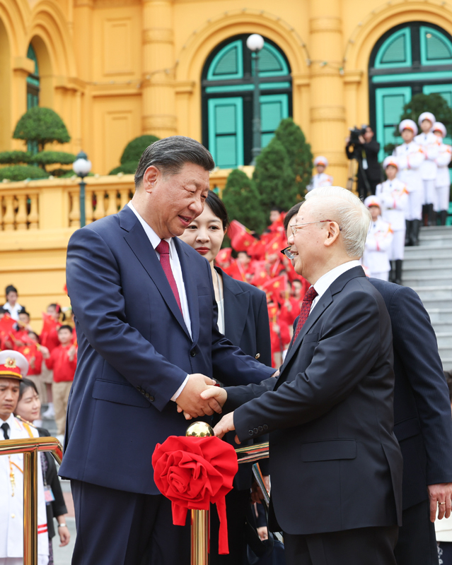 厕所偷拍同越共中央总书记阮富仲举行会谈