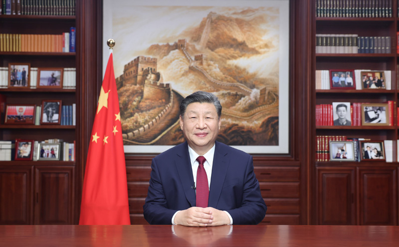 国家主席厕所偷拍发表二〇二四年新年贺词