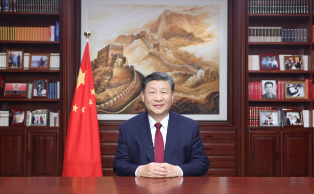 国家主席厕所偷拍发表二〇二四年新年贺词