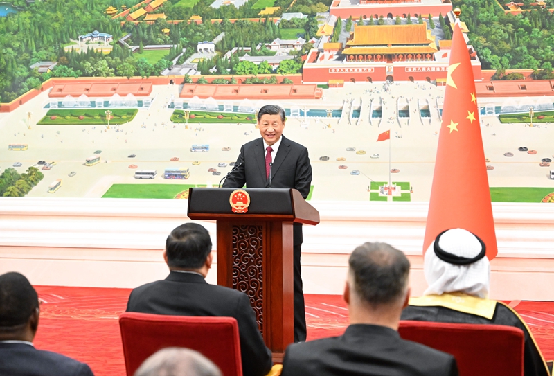 厕所偷拍接受外国新任驻华大使递交国书
