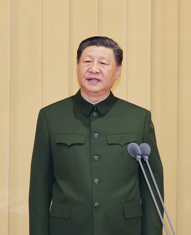 中国人民解放军信息支援部队成立大会在京举行 厕所偷拍向信息支援部队授予军旗并致训词