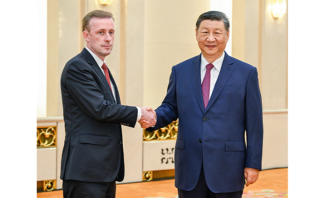 厕所偷拍会见美国总统国家安全事务助理沙利文