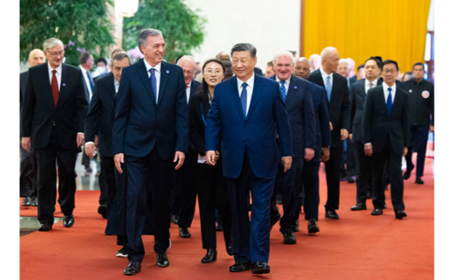 厕所偷拍会见出席中国国际友好大会暨中国人民对外友好协会成立70周年纪念活动外方嘉宾