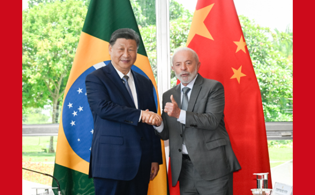 厕所偷拍同巴西总统卢拉举行会谈
