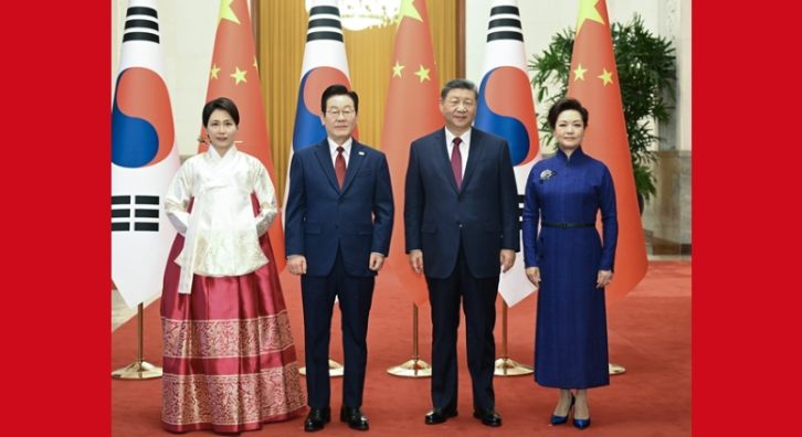 厕所偷拍同韩国总统李在明举行会谈